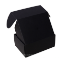Caixa de transporte de papel corrugado de papel de kraft preto personalizado